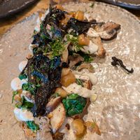 Mushroom toast at Honest Greens in Lisbon