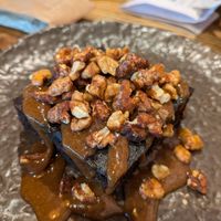 Cauliflower brownie at Honest Greens in Lisbon