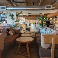 Inside at Honest Greens in Lisbon