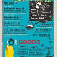 desert menu at Tabooshh in Willemstad