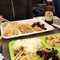 Dishes from buffet at Chufal'nya in St Petersburg