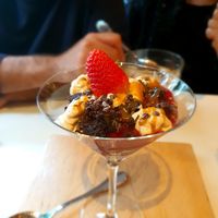 Short cake (recomendo muito!) at Carrito Organic in Sao Paulo