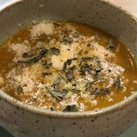 Squash soup  at Carrito Organic in Sao Paulo