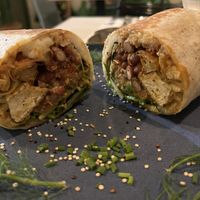 Burrito with extra tofu  at Carrito Organic in Sao Paulo