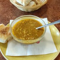 Haraka chickpea and lentil soup at Bakchich in Liverpool