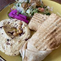 Falafel wrap platter  at Bakchich in Liverpool