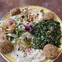 Vegetarian Mezze platter (vegan)  at Bakchich in Liverpool