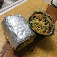 Cali burrito at Nom Eats with Seats in Reno