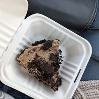 Vegan peanut butter cookies and cream pie at Nom Eats with Seats in Reno