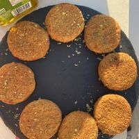 Falafels (are vegan when you omit the dressing on the side like I did here) very delicious falafels! at El Cortijo in Zahara De La Sierra