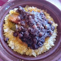 Couscous with vegetables and chickpeas at El Cortijo in Zahara De La Sierra