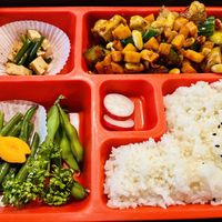 Imperial (mock) chicken bento   at Cantine De Lotus in Paris