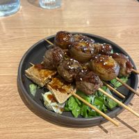 lok-lok fake meat skewers  at Cantine De Lotus in Paris