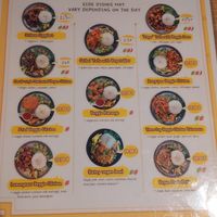 The menu at Cantine De Lotus in Paris