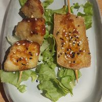 Lok-lok veggie (eggplant and marinated tofu) at Cantine De Lotus in Paris