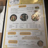 Menu  at Cantine De Lotus in Paris