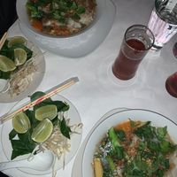 The Vegetarian Noodle Soup w/ flat rice noodles - (Vegan) at Thai Palace in Wolcott