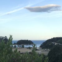 The view from the patio at The Views Vegetarian Restaurant in Kaiteriteri