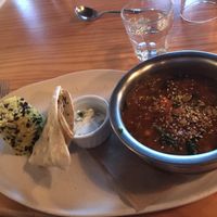 Indian Dahl (vegan option) at The Views Vegetarian Restaurant in Kaiteriteri