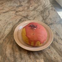 Black current doughnut   at Slodko i Czule in Krakow