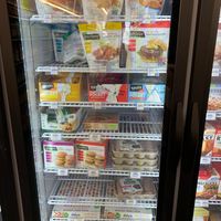 Vegan frozen food section  at Ann's Health Food Center & Market - Red Bird in Dallas