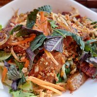 Rice noodle salad with "pork belly" (no. 72) at Hanoi Pho in Mannheim