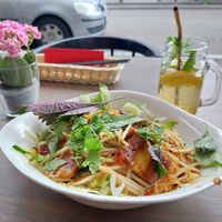 Noodle salad with faux pork at Hanoi Pho in Mannheim
