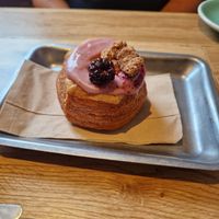 Blackberry cronut at Steam Yard in Sheffield