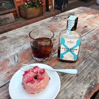 Strawberry Vegan Doughnuts baby!  at Steam Yard in Sheffield