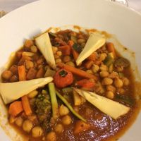 Ratatouille with tofu at Terrace at Hotel Arribas in Colares