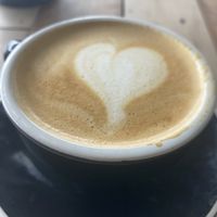 Oat flat white  at Black Shag in Invercargill