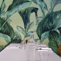 Wall decoration at Cafe Strada in Cairns