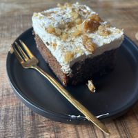 Carrot Cake with cream cheese frosting and nuts  at Jungle Café & Catering in Eindhoven