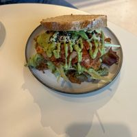 Tempeh sandwich with sourdough bread   at Jungle Café & Catering in Eindhoven