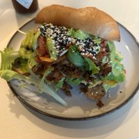 Tempeh sandwich with gluten free bread   at Jungle Café & Catering in Eindhoven