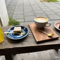 Carrot and a really yummy "flower" cake at Jungle Café & Catering in Eindhoven