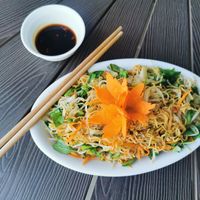 Fried noodles at BEAR SANCTUARY in Ninh Binh