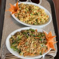Noodles and rice   at BEAR SANCTUARY in Ninh Binh