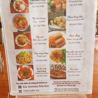 Menu at BEAR SANCTUARY in Ninh Binh