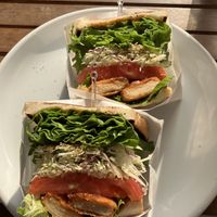 spicy red chicken  at &sandwich in Tokyo