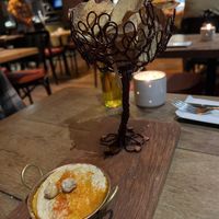 Chips and hummus   at ViaSete in Rio De Janeiro