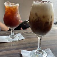 Yummy iced coffees  at Cafe Central Traveler's Coffee in Cartagena