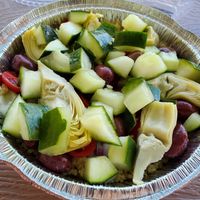 Mediterranean Quinoa Bowl (no cheese) at JoGee's Juice Bar in Rock Springs
