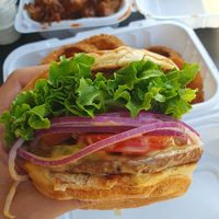 Burger at Ziggy's in San Luis Obispo