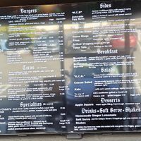 menu 2/16/25 at Ziggy's in San Luis Obispo