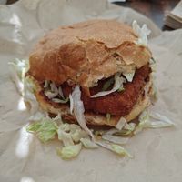 chick'n burger at Ziggy's in San Luis Obispo