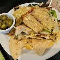 Nachos with vegan chicken  at My Cocina Grill in Streamwood
