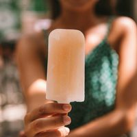 Popsicle, fruit ais 😂💚 at Green Queen Cafe  in Mui Ne