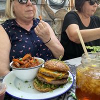 A wonderful burger! at Oh My Soul in Charlotte