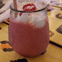 Strawberry shake - - excellent at Oh My Soul in Charlotte
